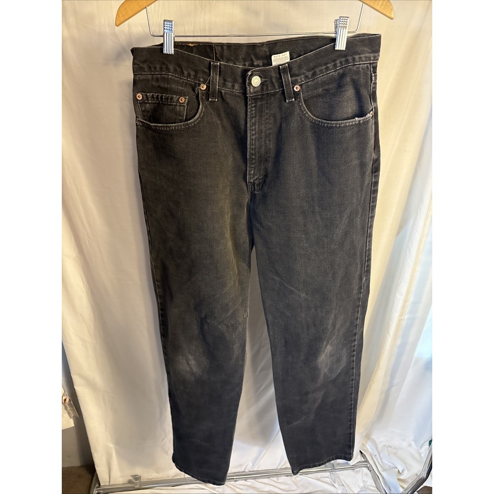VINTAGE Levis Jeans‎ Mens 32x31 Black Denim 550 Relaxed Tapered Grunge 90s USA